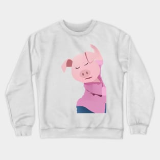 Pig singing mom Crewneck Sweatshirt